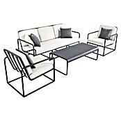 SENSUM Set lounge namještaja Askanas  (4 -dij., Jastuci od olefina, Crna) | BAUHAUS