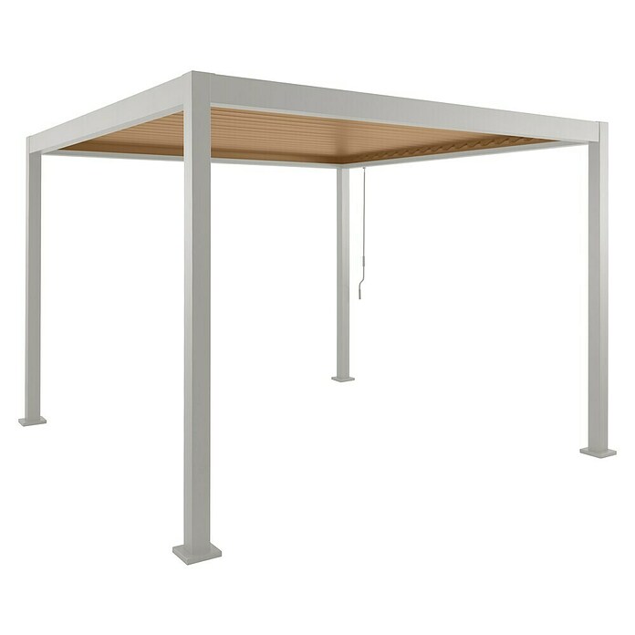 Sunfun Milos Pergola  (Š x G: 294 x 294 cm, Barva ogrodja: Svetlo siva, Aluminij) | 8298 - Gartenzelte/Pavillons | ICFA - Sonnenschutz | ICF - Sonnenschutz | IC - Freizeit im Garten | I - Stadtgarten | BAUHAUS