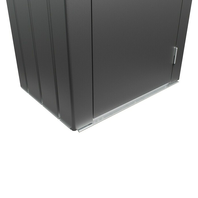 Biohort Julia Geräteschrank M (Außenbreite inkl. Dachüberstand: 78 cm, Außentiefe inkl. Dachüberstand: 57 cm, Stahl, Dunkelgrau Metallic) | BAUHAUS