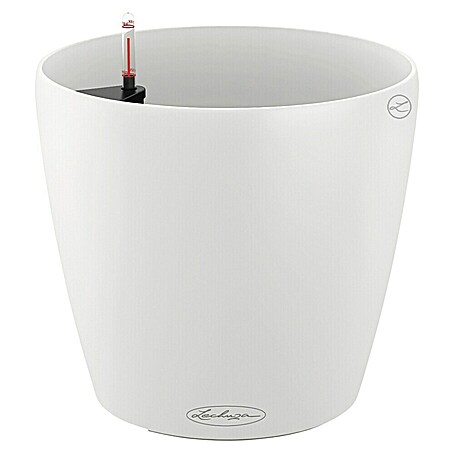 Lechuza Classico Pflanztopf Color (Außenmaß (Ø x H): 34,5 x 32,5 cm, Kunststoff, Weiß)