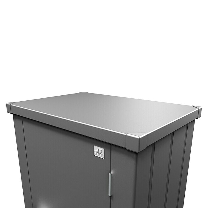 Biohort Julia Geräteschrank M (Außenbreite inkl. Dachüberstand: 78 cm, Außentiefe inkl. Dachüberstand: 57 cm, Stahl, Dunkelgrau Metallic) | BAUHAUS