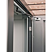 Biohort Geräteschrank (57 x 132 cm, Silber Metallic, Doppeltür)