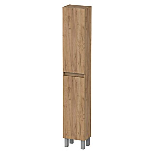 Armario alto Cancun (An x Pr x Al: 30 x 21 x 180 cm, Roble, Mate)