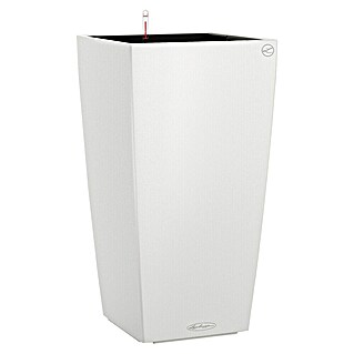 Lechuza Color Pflanzsäule eckig Cubico (Außenmaß (L x B x H): 30 x 30 x 56 cm, Kunststoff, Weiß)
