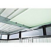 Biohort Gerätehaus HighLine (Silber Metallic, 1,55 x 2,75 x 2,22 m, Doppelflügeltür)