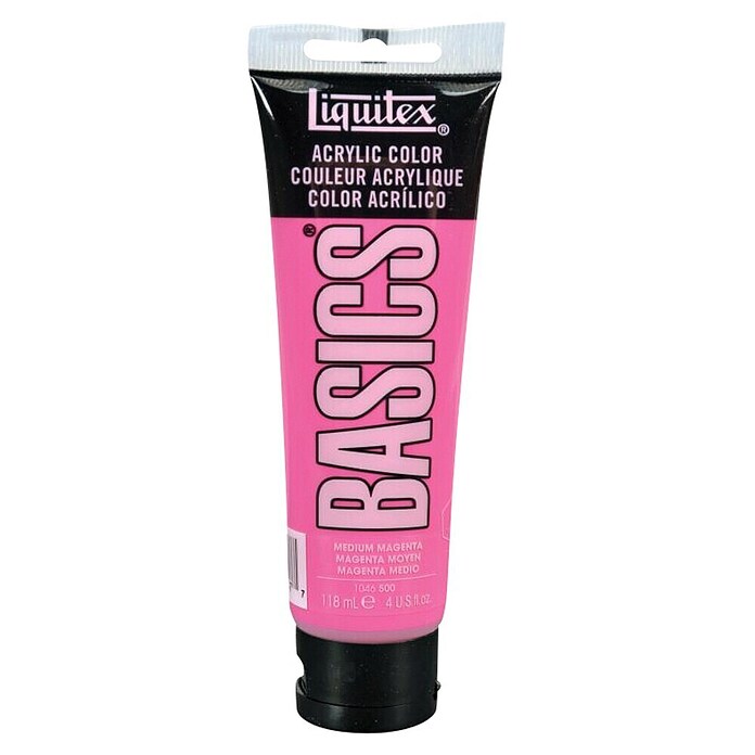 Liquitex Basics Acrylfarbe (Magenta mittel, 118 ml, Tube)