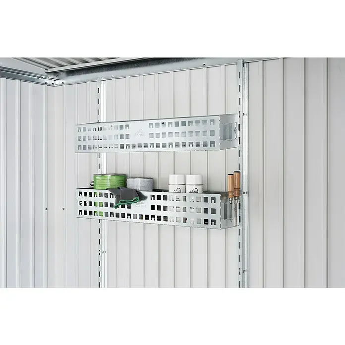 Biohort Regalboden - 2 Stk. - Regalablage aus Metall mit Werkzeugen. Die Metallregale von Biohort bieten praktischen Stauraum und können leicht montiert werden.