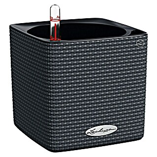 Lechuza Classico Kräutertopf Cube (Außenmaß (L x B x H): 14 x 14 x 14 cm, Schiefergrau)