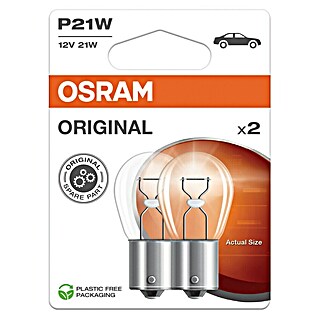 Osram Blink- & Bremslichtlampe (P21W, 2 Stk.)