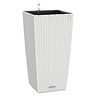 Lechuza Cottage Pflanzsäule eckig Cubico (Außenmaß (L x B x H): 30 x 30 x 56,5 cm, Kunststoff, Weiß)