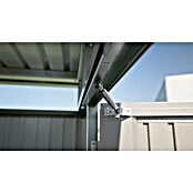 Biohort Gerätehaus HighLine (Dunkelgrau Metallic, 1,95 x 2,75 x 2,22 m, Doppelflügeltür)
