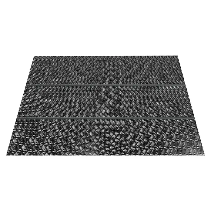 Floraworld Bodenplatte - Passend für: Floraworld Premium Gerätehäuser, Aluminium - Dreistufige, rutschfeste Aluminium-Trittstufen für den sicheren Auf- und Abstieg. Ideal für Industrie und Gewerbe, robust und langlebig.