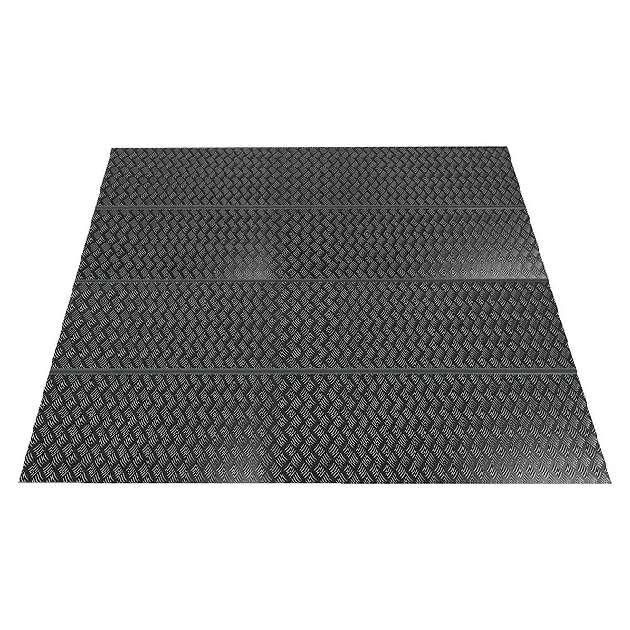 Floraworld Bodenplatte 2 - Passend für: Floraworld Premium Gerätehaus, Aluminium - Bild von mehrschichtigen rutschfesten Metallstufen. Hervorragend geeignet für gewerbliche & industrielle Anwendungen. Zuverlässige Sicherheit garantiert.