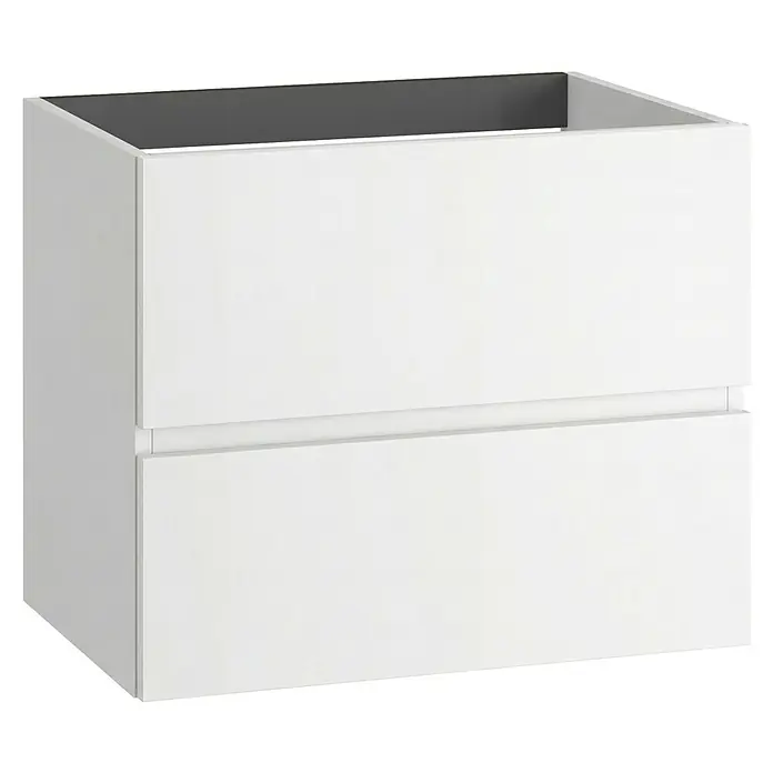 Conjunto de mueble de baño Cancún - Ancho: 60 cm, Blanco, 3 pzs. - Un mueble bajo lavabo blanco con dos cajones. Su diseño limpio lo convierte en un mueble funcional para cualquier baño.