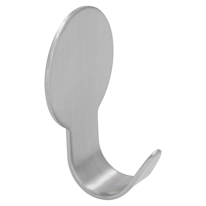 Siro Klebehaken (1 Stk., Edelstahl, Silber, Rund)