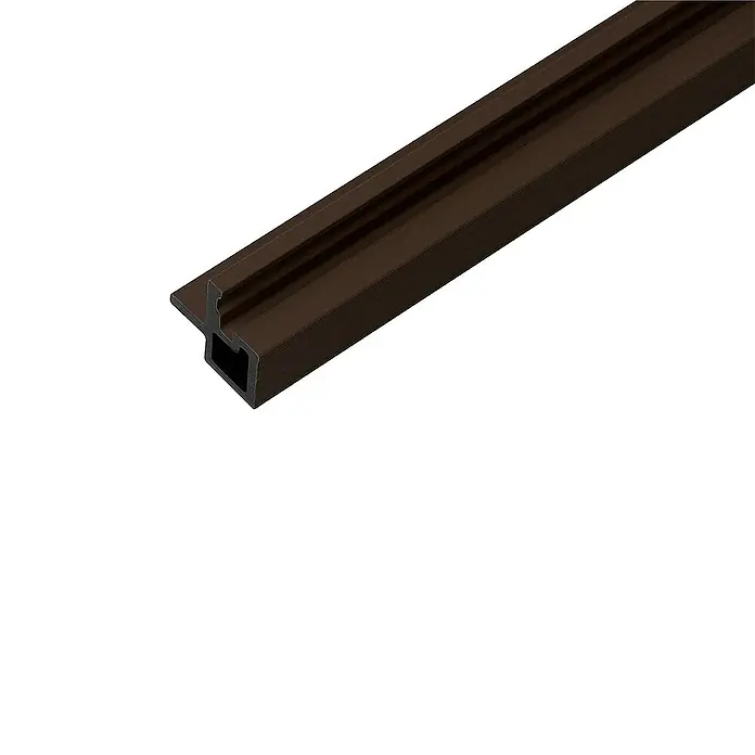 Home Deluxe Wandpaneel Fassadenverkleidung Eckprofil SANO - 4 stk. - Nussbaum, 110 x 4,3 cm
