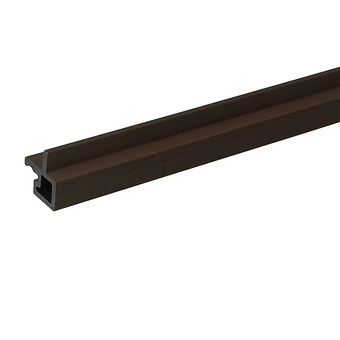 Home Deluxe Wandpaneel Fassadenverkleidung Eckprofil SANO - 8 stk. - Nussbaum, 110 x 4,3 cm