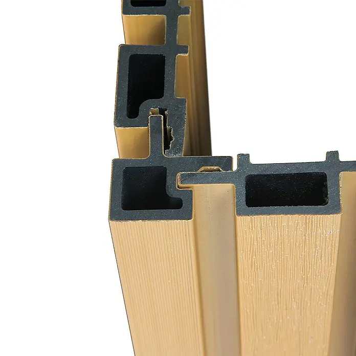 Home Deluxe Wandpaneel Fassadenverkleidung Eckprofil SANO - 20 stk. - Teak, 110 x 4,3 cm