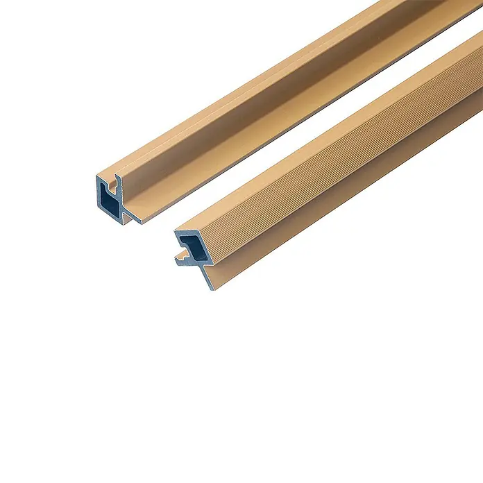 Home Deluxe Wandpaneel Fassadenverkleidung Eckprofil SANO - 20 stk. - Teak, 110 x 4,3 cm