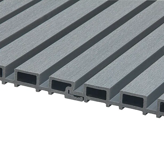 Home Deluxe Wandpaneel Fassadenverkleidung DUVAR - 10 m² - Hellgrau, 190 x 21,9 cm