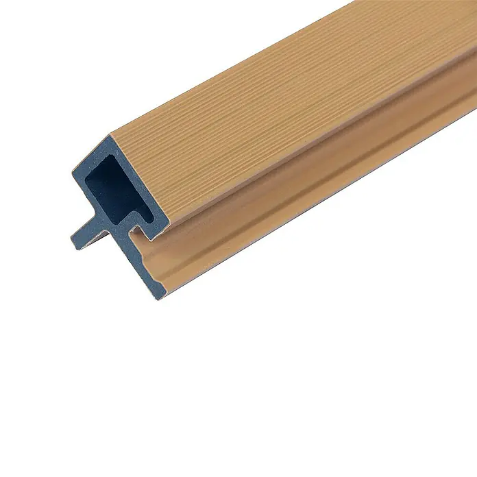Home Deluxe Wandpaneel Fassadenverkleidung Eckprofil SANO - 4 stk. - Teak, 110 x 4,3 cm