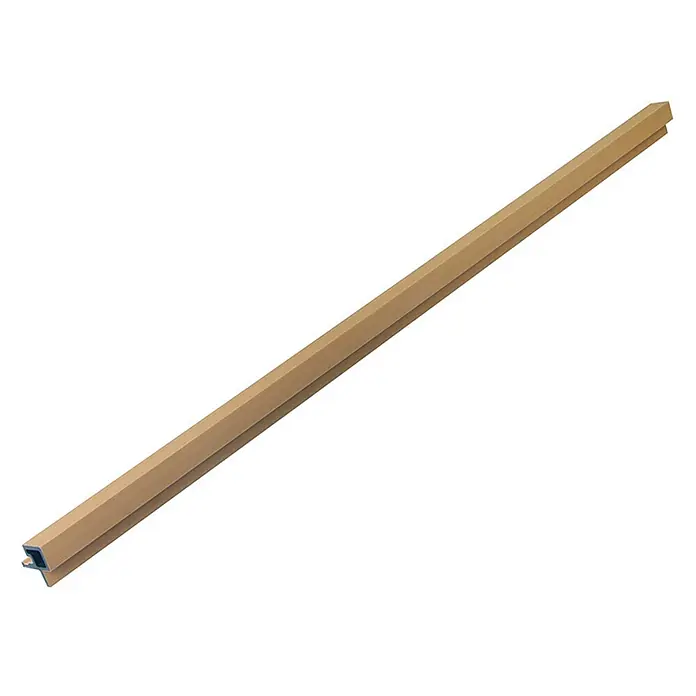 Home Deluxe Wandpaneel Fassadenverkleidung Eckprofil SANO - 4 stk. - Teak, 110 x 4,3 cm