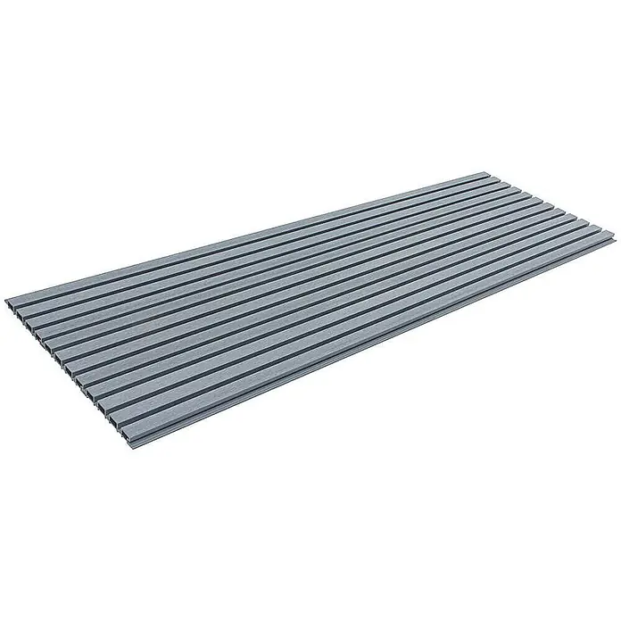 Home Deluxe Wandpaneel Fassadenverkleidung DUVAR - 10 m² - Hellgrau, 190 x 21,9 cm