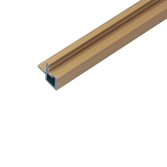 Home Deluxe Wandpaneel Fassadenverkleidung Eckprofil SANO - 12 stk. - Teak, 110 x 4,3 cm