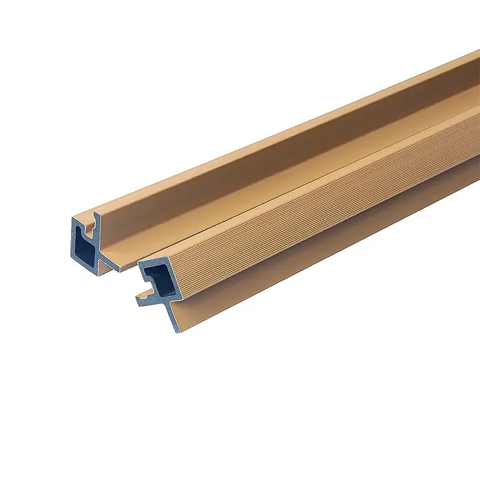 Home Deluxe Wandpaneel Fassadenverkleidung Eckprofil SANO - 12 stk. - Teak, 110 x 4,3 cm