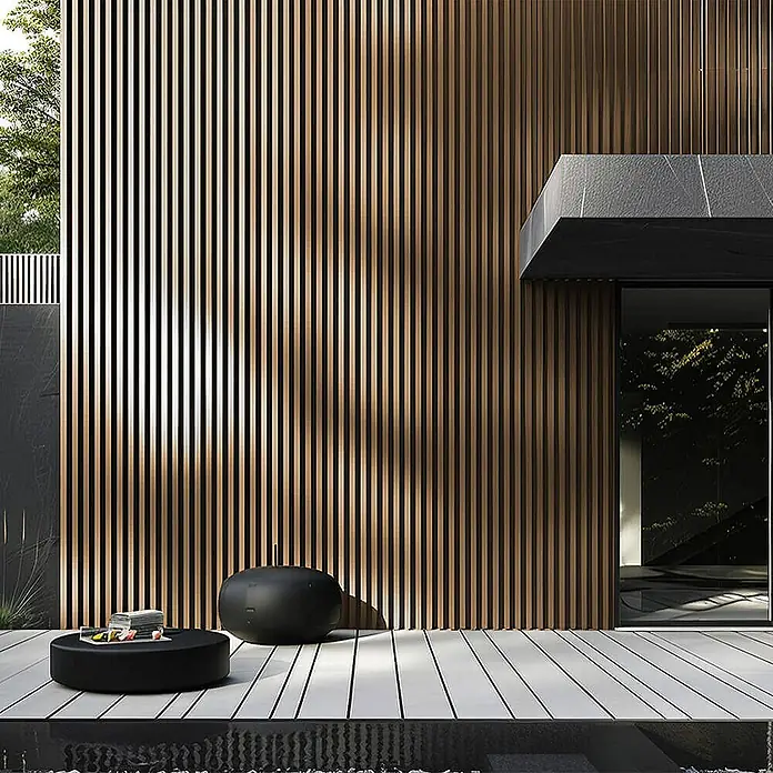 Home Deluxe Wandpaneel Fassadenverkleidung DUVAR - 50 m² - Teak