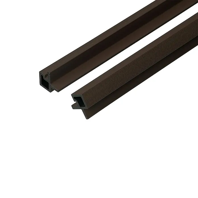 Home Deluxe Wandpaneel Fassadenverkleidung Eckprofil SANO - 20 stk. - Nussbaum, 110 x 4,3 cm