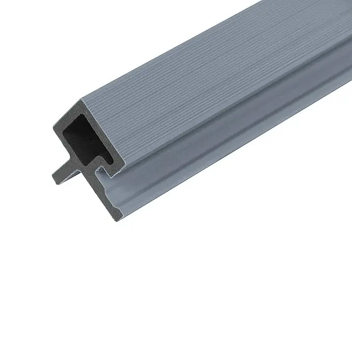 Home Deluxe Wandpaneel Fassadenverkleidung Eckprofil SANO - 12 stk. - Hellgrau, 110 x 4,3 cm