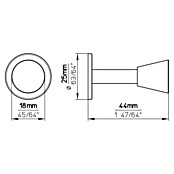 Siro Garderobenhaken (Anzahl Haken: 1 Stk., L x B x H: 2,5 x 1,8 x 4,4 cm)