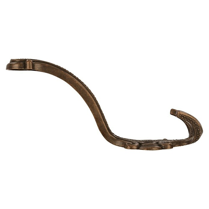 Siro Garderobenhaken (Anzahl Haken: 3 Stk., L x B x H: 5,8 x 14,8 x 6,8 cm, Messing Antik)