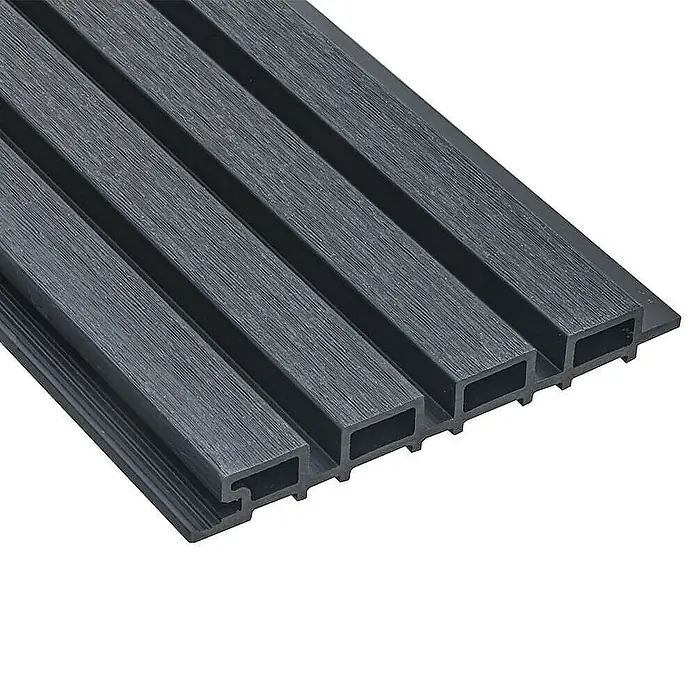 Home Deluxe Wandpaneel Fassadenverkleidung DUVAR - 40 m² - Anthrazit