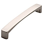 Siro Möbelgriff (136 x 16 mm, Lochabstand: 128 mm, Zinkdruckguss, Vernickelt)