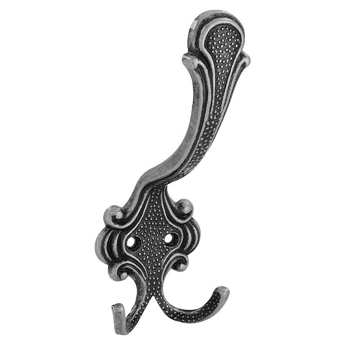 Siro Garderobenhaken (Anzahl Haken: 3 Stk., L x B x H: 5,8 x 14,8 x 6,8 cm, Eisen Antik)