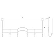 Siro Türgarderobe (Anzahl Haken: 6 Stk., Chrom)