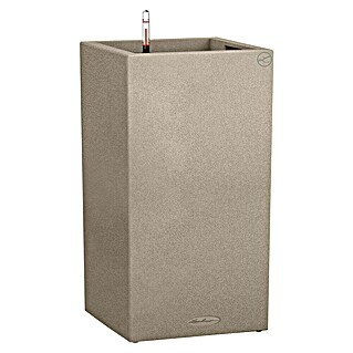 Lechuza Color Pflanzsäule eckig Canto (Außenmaß (L x B x H): 30 x 30 x 56 cm, Kunststoff, Sandbeige)