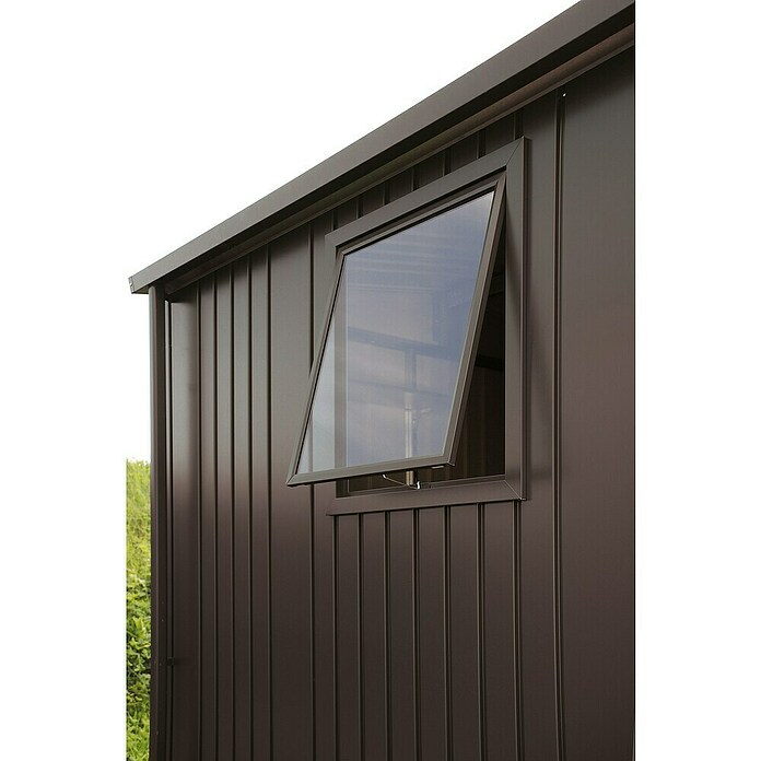 Biohort Fenster-Element Europa (Dunkelgrau Metallic, Plexiglas®, Maße Fenster: 50 x 60 cm)