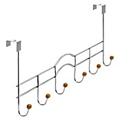 Siro Türgarderobe (Anzahl Haken: 6 Stk., Chrom)