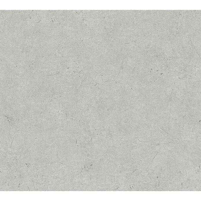 Daniel Hechter Vliestapete 4 - Grau, Uni, 10,05 x 0,53 m - Eine Nahaufnahme einer grauen Tapete mit einer leicht strukturierten Oberfläche, die sich ideal als Hintergrund eignet.