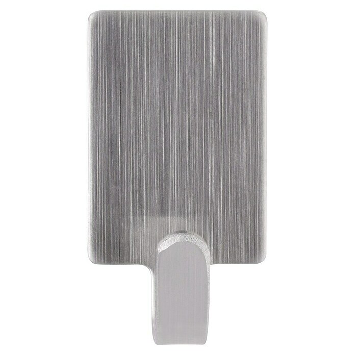 Siro Klebehaken (3 Stk., Edelstahl, Silber, Rechteckig)