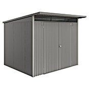 Biohort AvantGarde Gerätehaus Eco A6 (Außenmaß inkl. Dachüberstand (B x T): 260 x 260 cm, Quarzgrau Metallic, Doppeltür, Stahl) | BAUHAUS