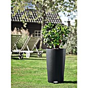 Lechuza Color Pflanzgefäß Cilindro (Ø x H: 32 x 56 cm, Kunststoff, Schiefergrau)