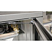 Biohort Romeo Gerätehaus Gr. L High (Außenmaß inkl. Dachüberstand (B x T): 132 x 87 cm, Stahl, Quarzgrau‑Metallic) | BAUHAUS