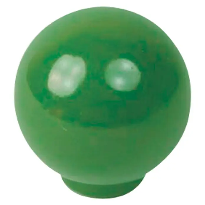 Nesu Pomo para muebles 626 - Tipo de tirador del mueble: Botón, Ø x Al: 34 x 34 mm, Plástico, Verde, Brillante - Aquí hay un pomo verde brillante, ideal para muebles o como elemento decorativo. El pomo tiene una superficie lisa.