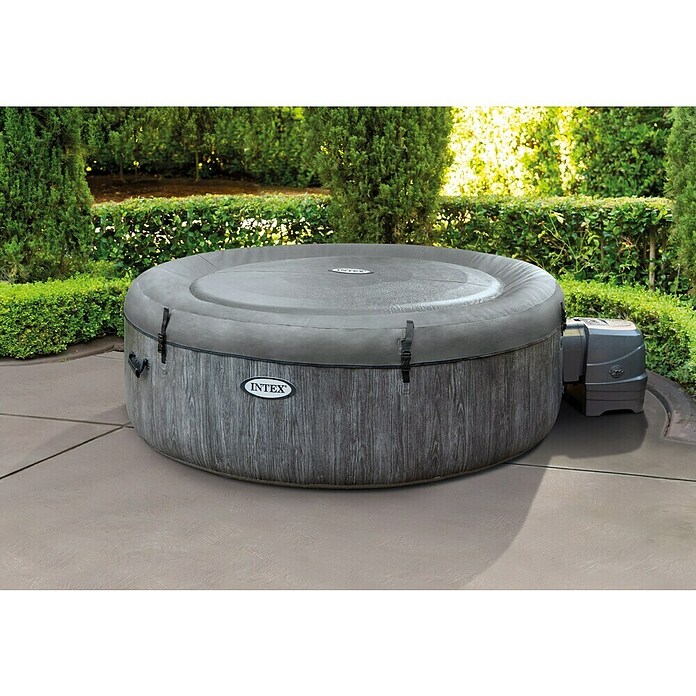 Intex Pure Spa Hidromasaje móvil Greenwood (Ø x Al: 196 x 71 cm, Gris/Blanco, 795 l) | BAUHAUS