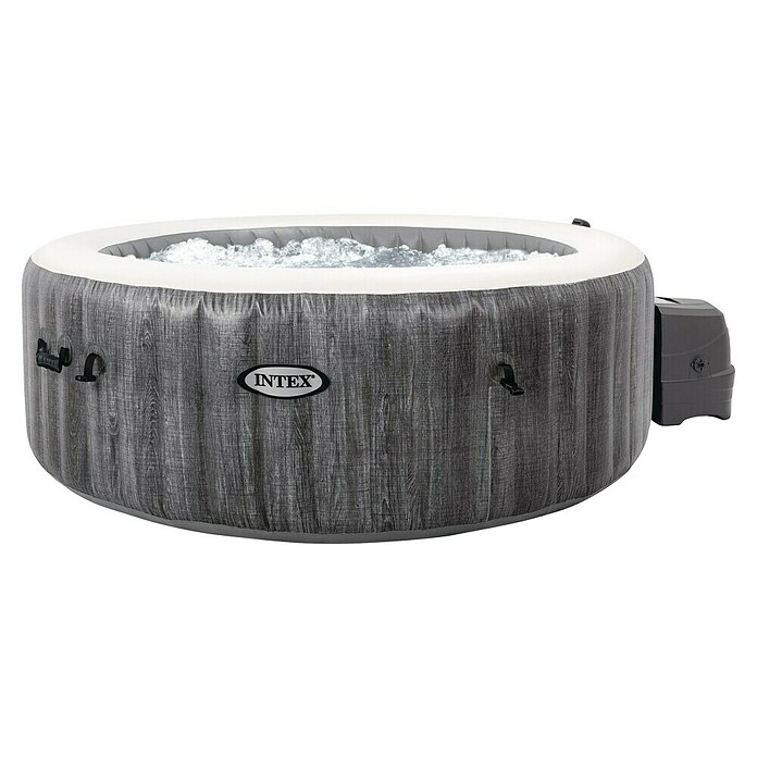 Intex Pure Spa Hidromasaje móvil Greenwood (Ø x Al: 196 x 71 cm, Gris/Blanco, 795 l) | BAUHAUS