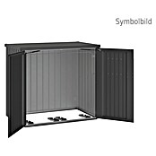 Biohort Mülltonnenbox Alex (88 x 147 x 129 cm, Dunkelgrau Metallic) | BAUHAUS